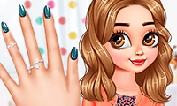 play Princesses Flower Nails Art