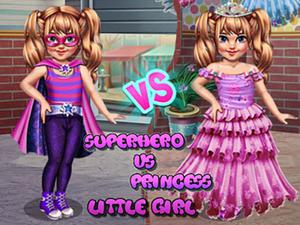 play Little Girl Superhero Vs Princess