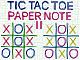 play Tic Tac Toe Paper Note 2