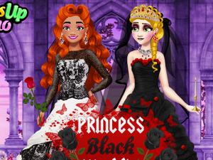 play Princess Black Wedding Dress