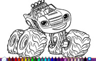 play Blaze Monster Truck Coloring Book