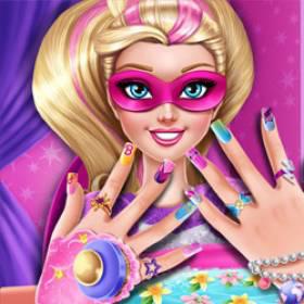 play Superhero Doll Manicure - Free Game At Playpink.Com