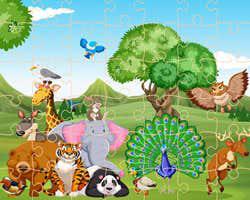 play Wild Animals Jigsaw