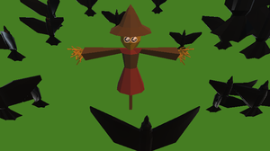 play Crows Scare Scarecrows