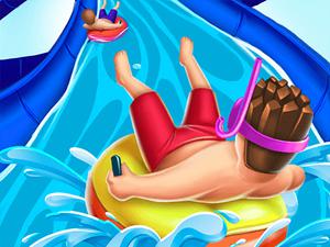 play Slippery Water Slides Aquapark.Io