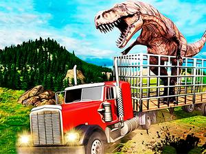 play Jurassic Dino Transport Truck