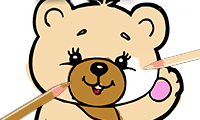 play Back To School: Cute Bear Coloring