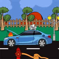 play Recover-A-Burning-Car-On-Fire