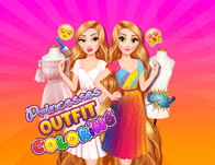 play Princesses Outfit Coloring