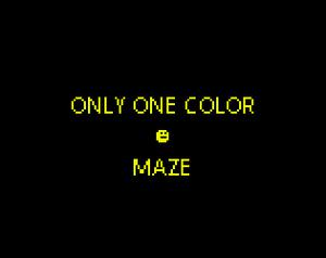 play Only One Color Maze