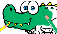 play Alligator Coloring Book