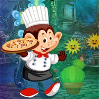 play Games4King Monkey Pizza Chef Escape