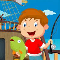 play Games4King-Little-Fisherman-Rescue