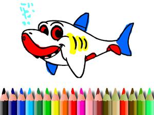 play Bts Shark Coloring Book