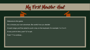 play My First Monster Hunt