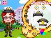 play Baby Hazel Defense Officer Dressup