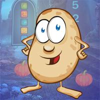 play Games4King Cartoon Potato Escape