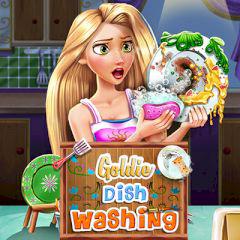 play Goldie Dish Washing