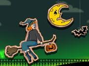 play Halloween Witch Fly