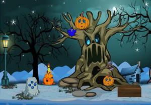 play Halloween Escape From Snow Place