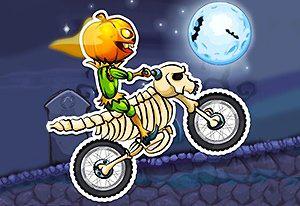 play Moto X3M Spooky Land