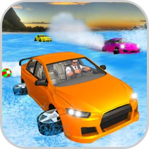 play Water Surfer Car Floating Beach Drive