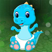 play Games4King Blue Baby Dinosaur Escape