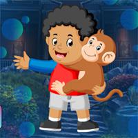 play Games4King Boy And Monkey Escape