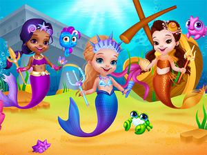play Little Mermaids Dress Up
