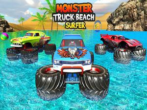 play Monster Truck Water Surfing: Truck Racing