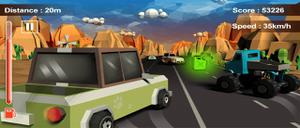 play Furious Road Game : Low Poly Car Racing