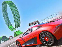 play Crazy Car Stunts In Bionic World