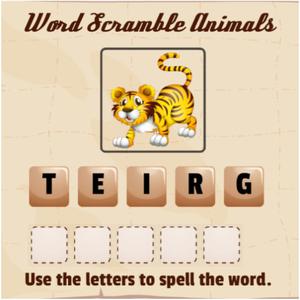play Word Scramble Animals