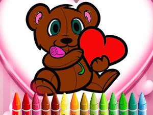 play Animals Valentine Coloring