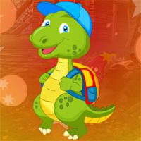 play Games4King Dinosaur Escape With Backpack