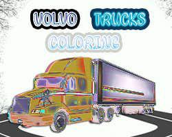play Volvo Trucks Coloring