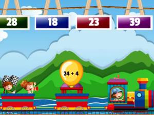 play Math Train Addition