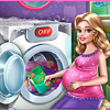 play Mommy Washing Clothes