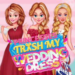 play Princesses Trash My Wedding Dress