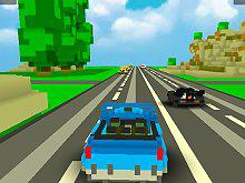play Blocky Traffic Racing