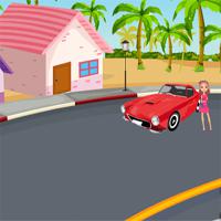 play Games4Escape-Girl-Escape-With-Car