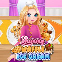 play Yummy Waffle Ice Cream