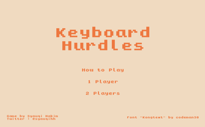 play Keyboard Hurdles