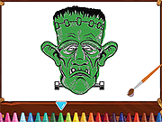 play Vampires And Frankenstein Coloring