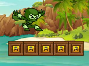 play Green Ninja Run