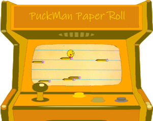 play Puckman Paper Roll