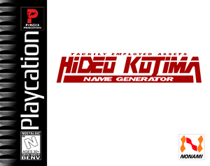 play Hideo Kojima Name Generator