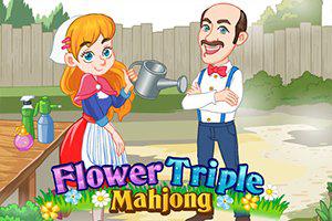 play Flower Triple Mahjong