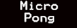 play Micro Pong
