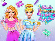 play Blonde Princess #Diy Royal Dress